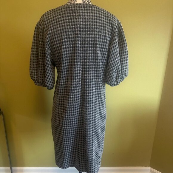 PULL&BEAR NWOT BOXY GINGHAM DRESS - Picture 2 of 5